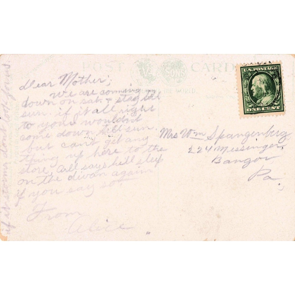 Vintage Kittatinny House and River Delaware Water Gap PA Postcard VG - Picture 2 of 2